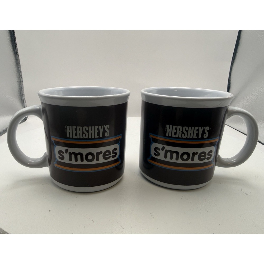 Hershey's Chocolate Smores Mug Set Of 2 Official Licensed Product.